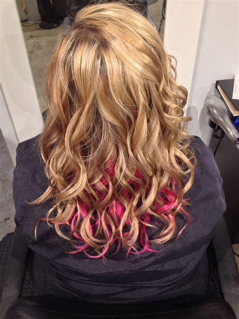 pink lowlights|pink highlights for women.